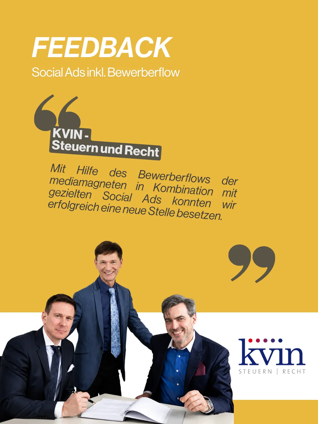Kundenfeedback zum BewerberFlow - KVIN